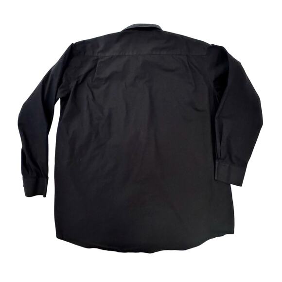 Alain Du Petit Paris Black Button-Down Shirt Men’s XXL 18–18.5 2XL 100% Cotton - Picture 2 of 15